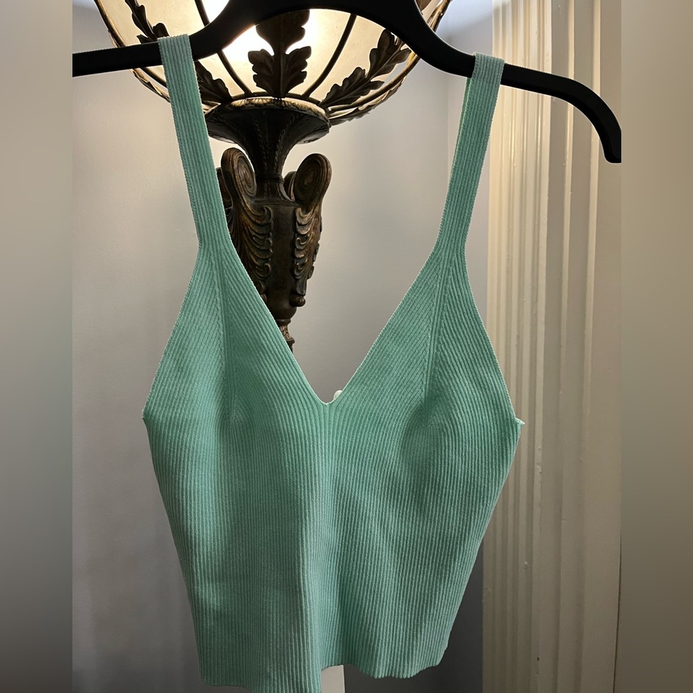 Mustard Seed Mint and Lavender Knit tank tops set of 2 size M